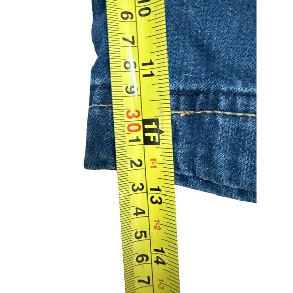 Vtg Levis Mens Carpenter Shorts Blue Denim Skater Grunge Size 40 Y2K Workwear - Picture 12 of 12